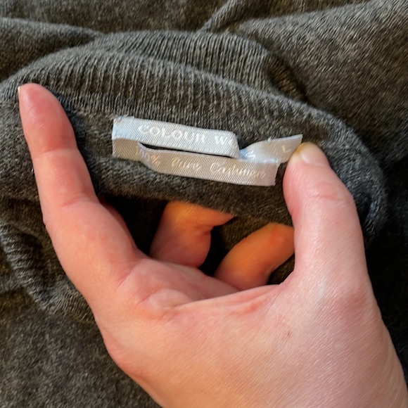 Colour Works Charcoal Grey Turtleneck Sweater Vest - Picture 4 of 6